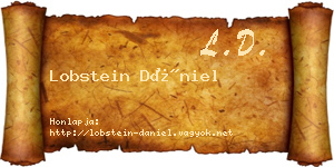 Lobstein Dániel névjegykártya